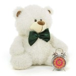 5 Feet White Christmas Bow Teddy Bear